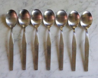 Hackman Finland Stainless HCK1 6 1/8 inch Set of 7 Teaspoons