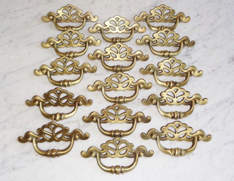 P20612 Chippendale Batwing Ornate Drawer Pulls 3 Inch Screw Etsy