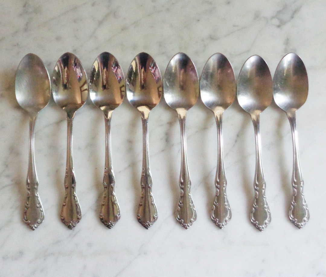 Oneidaware Stainless WHITTIER 6 Inch Set of 8 Teaspoons Etsy