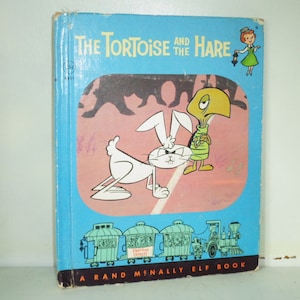 Rand McNally Elf Book ~ The Tortoise and The Hare 1962 #8431 w 25c Cover Price