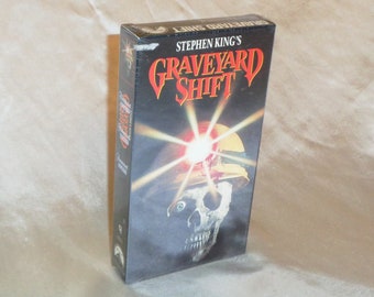 FACTORY SEALED Graveyard Shift VHS Stephen King 1990 Watermarked Paramount
