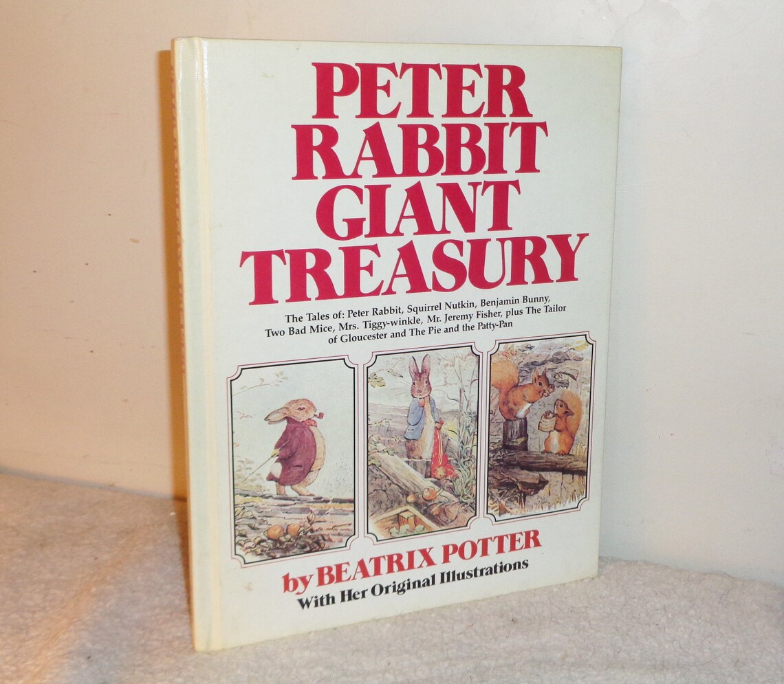 1980 Vintage Peter Rabbit Giant Treasury Oversized Hard Cover - Etsy