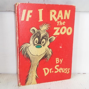 Dr. Seuss If I Ran The Zoo 1950 First Ed BannedRandom House HK Buch, Inschrift