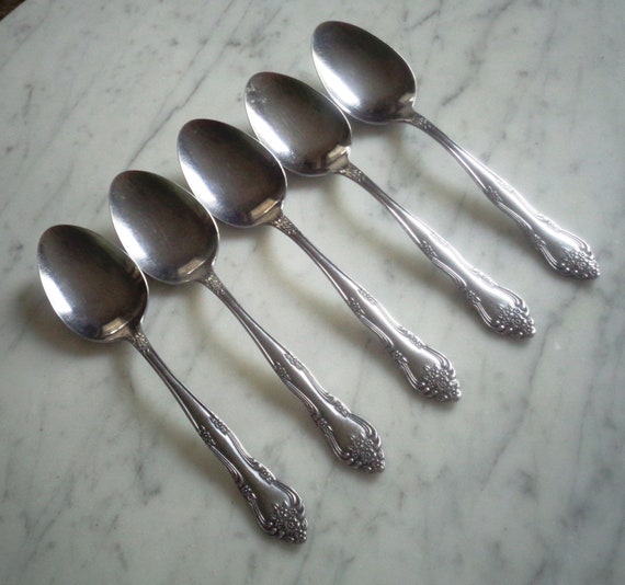 Dream Rose Stanley Roberts Rogers Stainless Korea Set of 5 Place