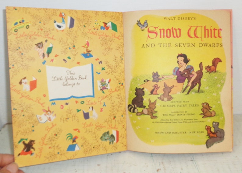 Walt Disney's Snow White and the Seven Dwarfs Little Golden Book 25c # ...