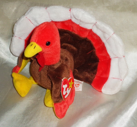 Ty Beanie Babies Baby 1996 Gobbles Turkey Birthday November 27