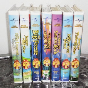 The Land Before Time 4 5 6 7 8 9 10 Dinosaur VHS Clamshell Lot