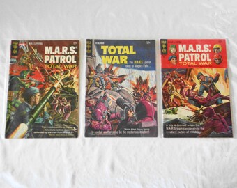 Gold Key Comics 12c MARS Patrol Total War #2 1965, #5 May 1968, #3