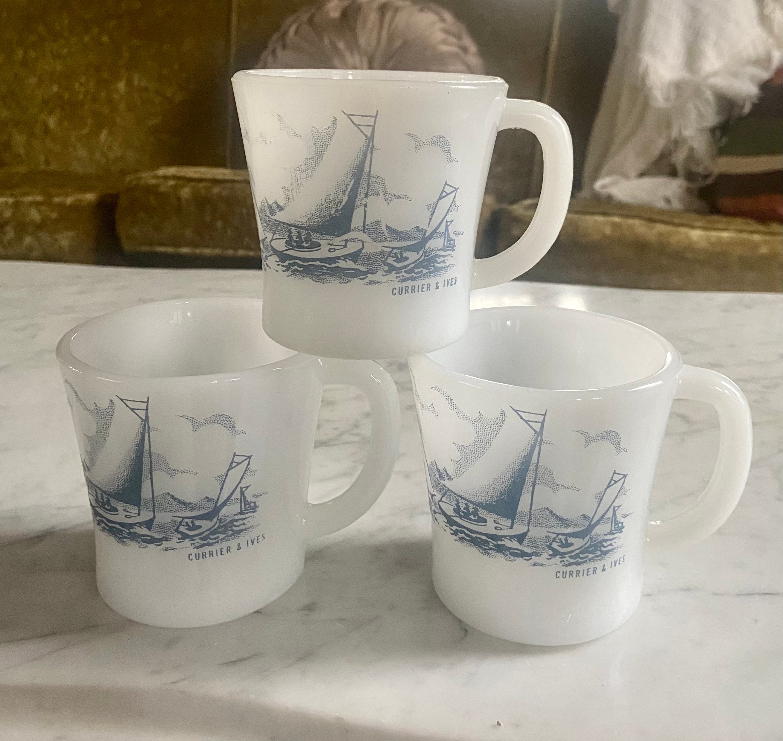 Glasbake mugs vintage - Etsy 日本