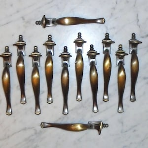 14 National Lock Messing-Daumenriegel 5 1/2 Zoll Schrank-Schubladengriffe Türgriffe