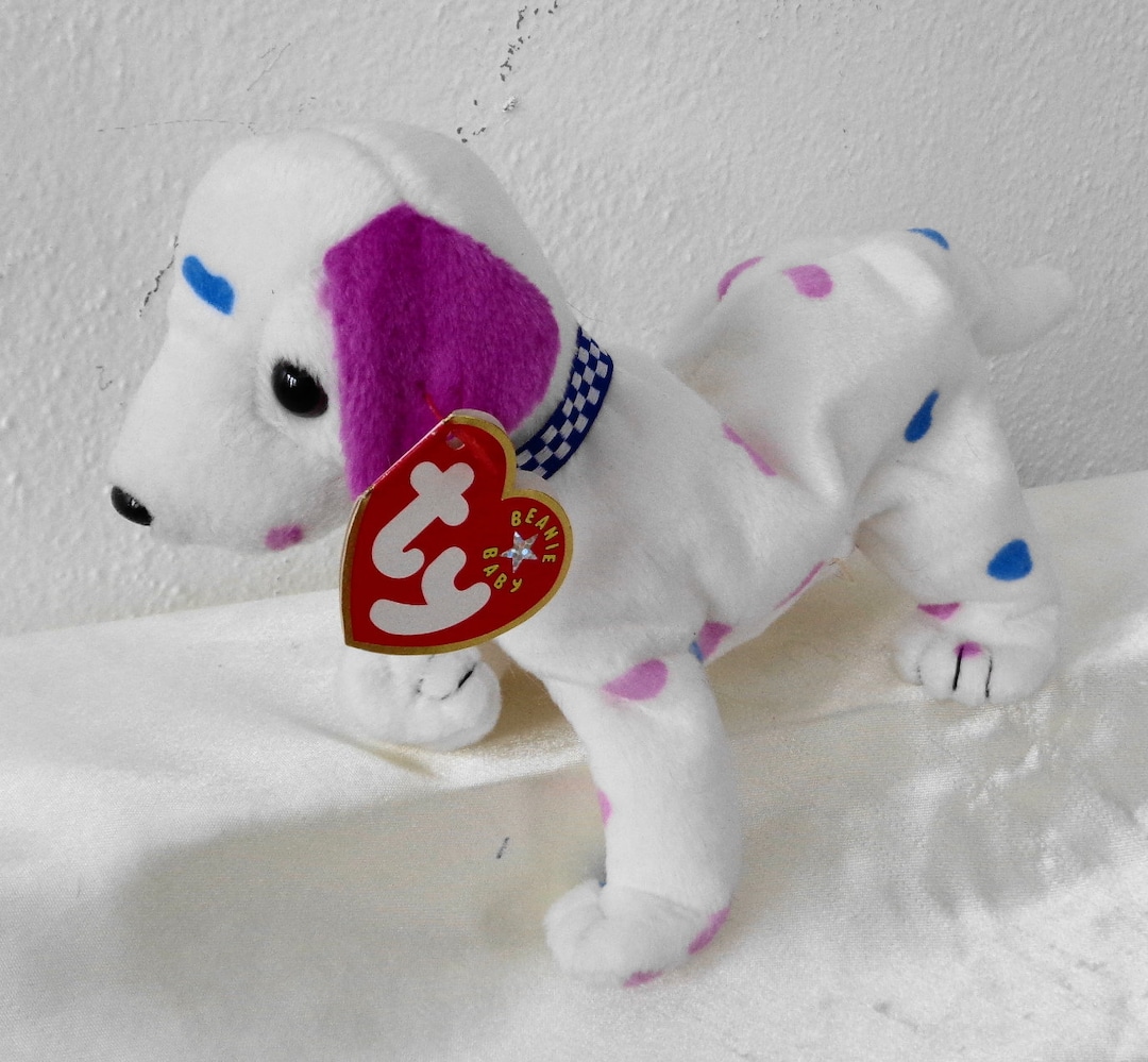2001 Ty Beanie Babies Dizzy Dog Birthday October 7, 2000 W Error Tags