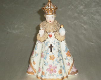 Lefton China Infant of Prague 718LA Pope Figure Ceramic Figurine Hand Painted
