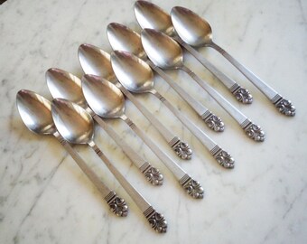 Lot De 2 Cuillères à Café STANLEY ROBERTS STAINLESS MIMI - Bon état