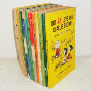 11 Peanuts Charlie Brown Snoopy jaren 1950 Vintage Paperback SC boeken door Charles M Schultz, vele eerste edities
