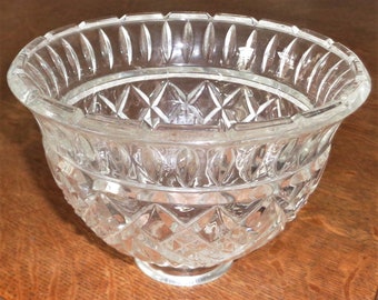 Paralume diffusore di luce per lampada in cristallo con bordo di montaggio da 2 1/8 pollici, vintage, 2 disponibili