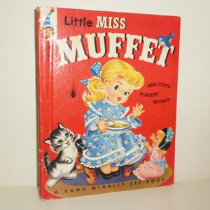 Rand McNally Elf Book ~ Little Miss Muffet 1956 #556 HC Book