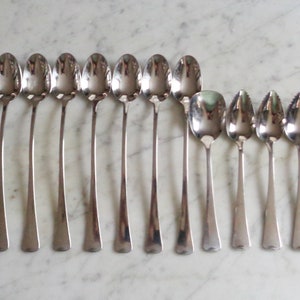 1881 Rogers Oneida USA Stainless 7 Wyndham American Artistry Ice Tea, Grapefruit & Sugar Spoons