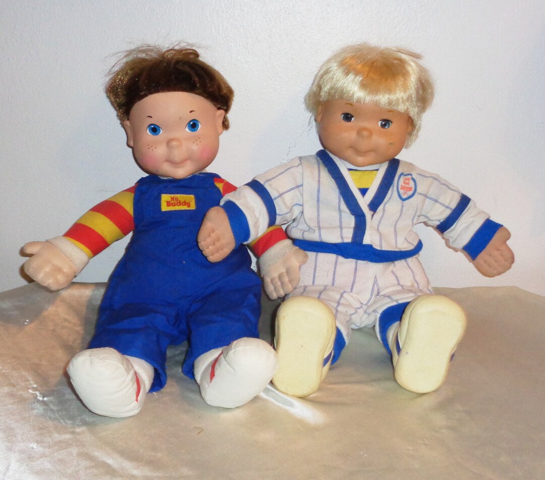 1985 My Buddy Dolls Blonde Hair Blue Eyes & Brown Hair Blue Eyes
