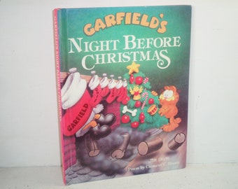 Garfields The Night Before Christmas 1988 Hardcover Jim Davis Buch