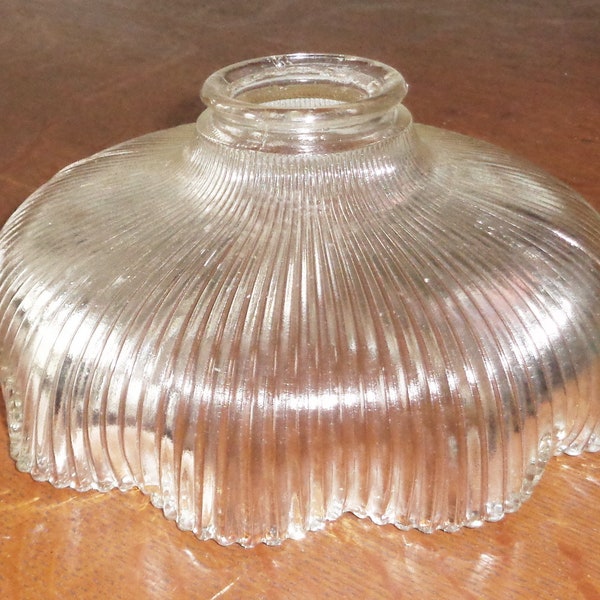 Holophane Glass Shade for Gooseneck Lamp or light Fixture 2 3/8 inch Fitter Rim