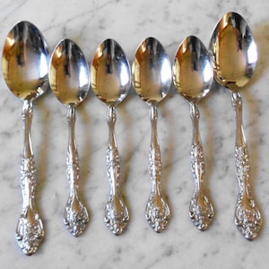 Stanley Roberts Stainless Japan Charles IV 2 Table Soup Spoons & 4 Teaspoons