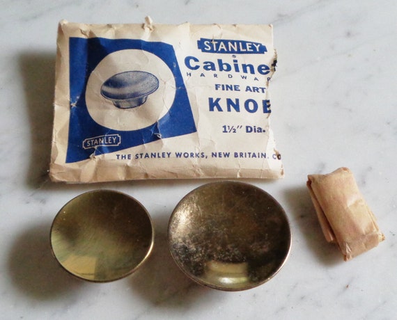 Stanley Hollow Cabinet Door Drawer Pull Knobs 1 1 2 1 3 4 Etsy