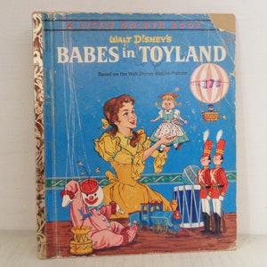 Walt Disney's Babes in Toyland Little Golden Book #D97 1961 "A" Edition Golden Press