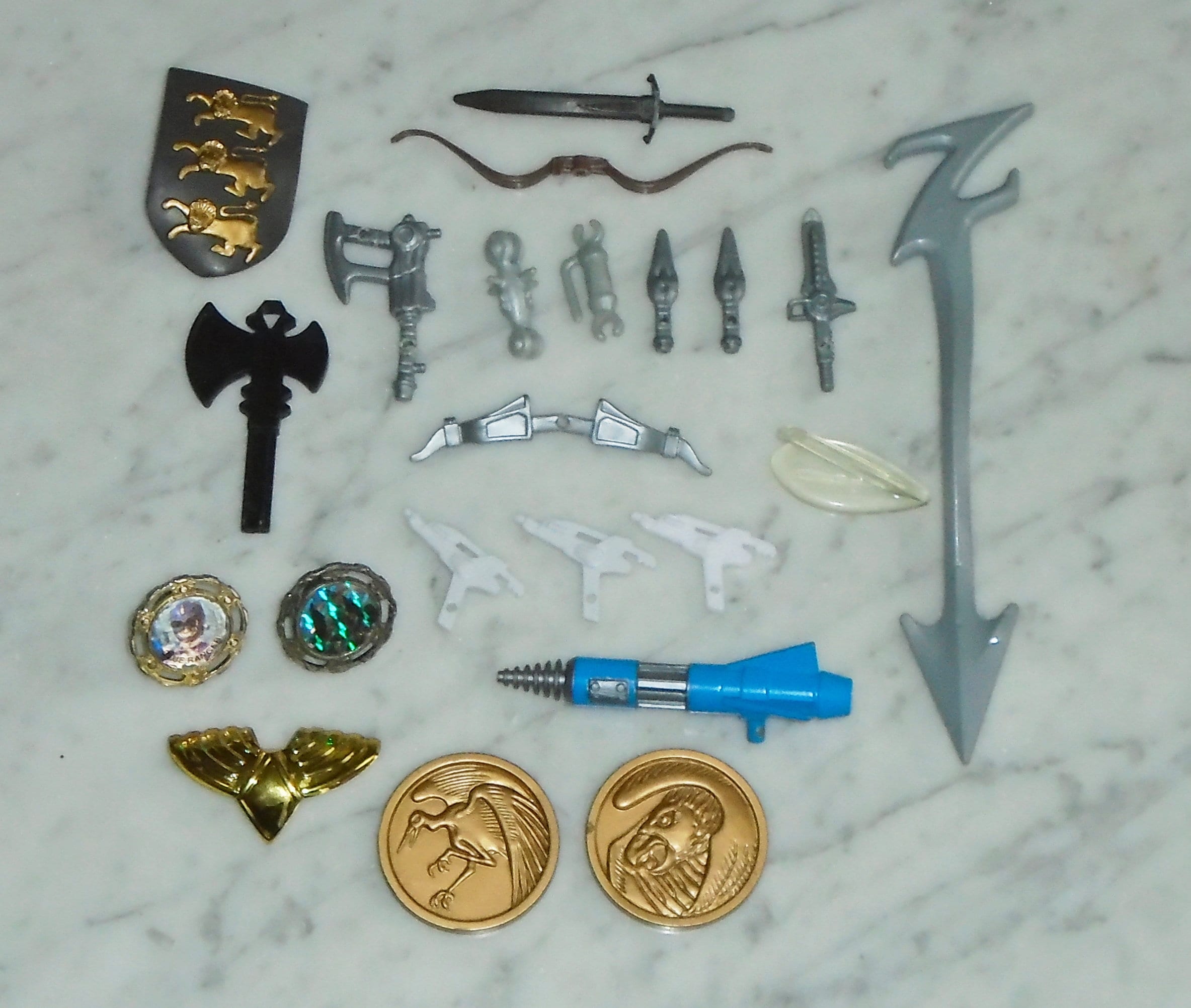 Bandai Power Ranger Weapons & Accessories 1993-5 Set of 22 ~ Daggers ...