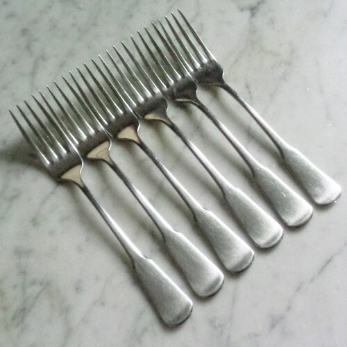 6 SSS Oneida Colonial Boston Minute Men Stainless Place Setting Dinner