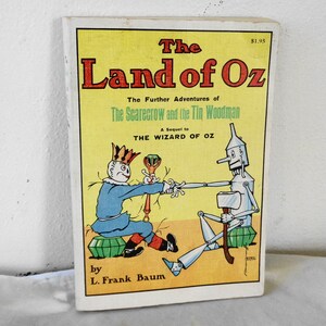 A Terra de Oz por L Frank Baum Rand McNally Livro de capa mole