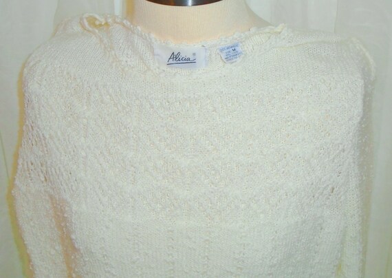 Alicia White Acrylic Sweater  Medium Size main image 1