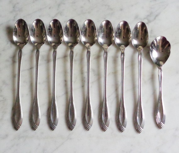 Oneida Community HEIRESS Stainless 7 3/8 Inch Set of 8 Ice Tea