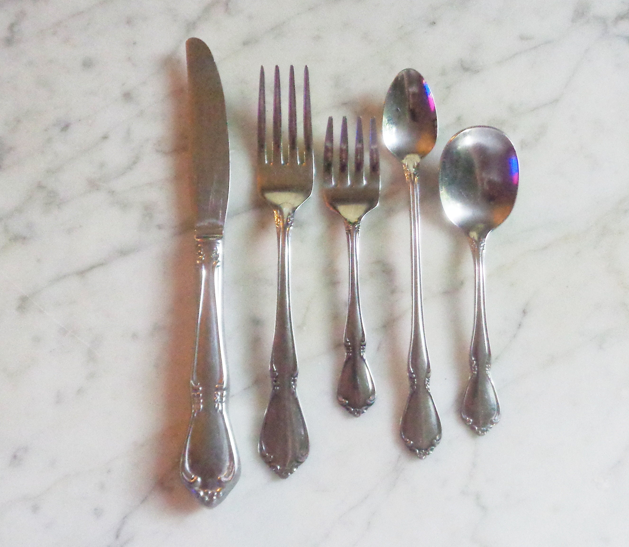 Oneidacraft Deluxe Stainless Chateau Child Flatware Set ~ Knife, 2