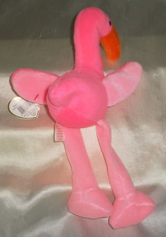 非売品 限定 福寿DOLL Toffee Pinky トフィー ピンキー Ty Beanie Babies Baby 1995 Pinky Flamingo Bday February 13 1995 W