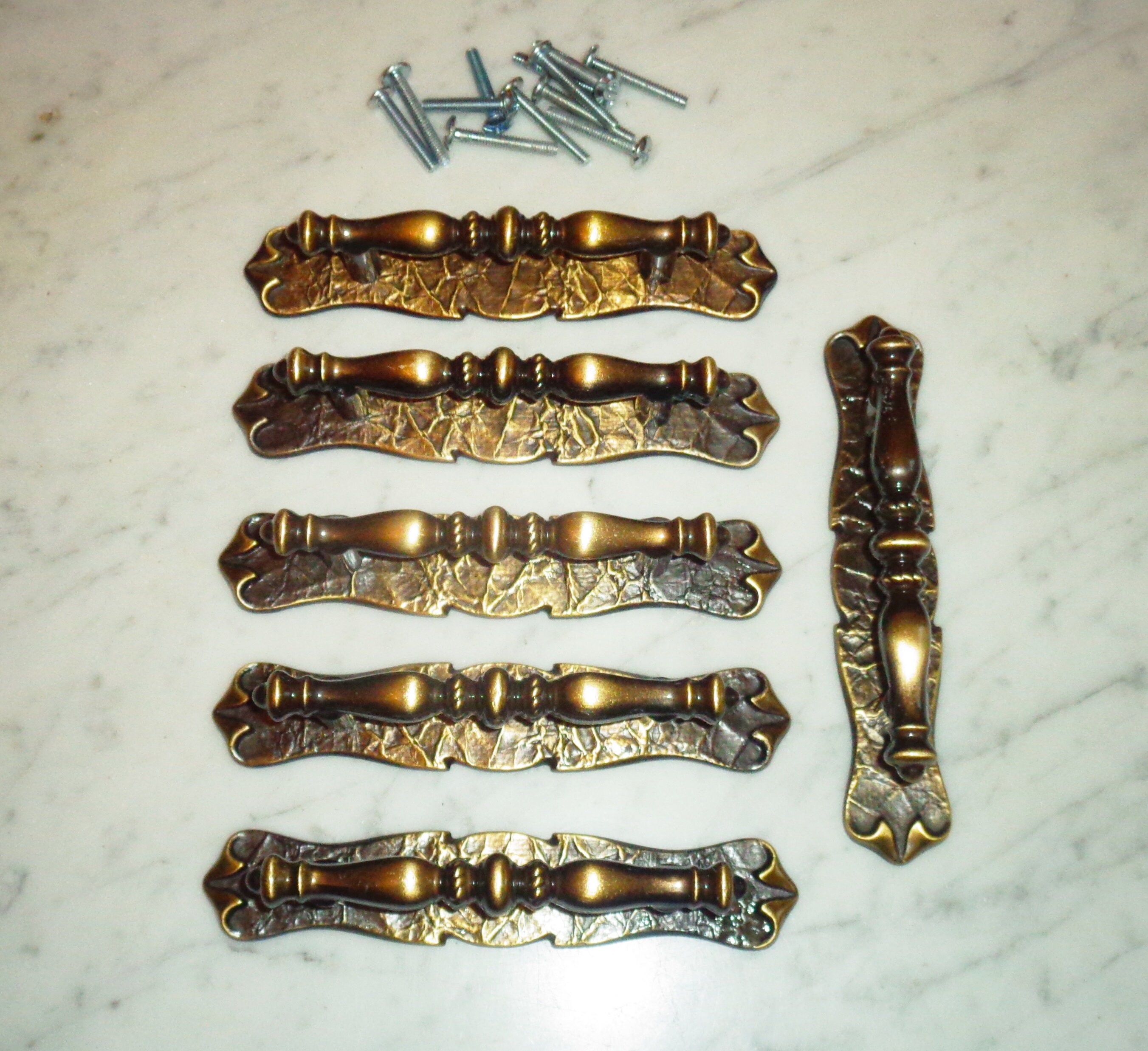 2 Vintage Amerock Cabinet Handles Amerock Carriage House Floral Twisted Drawer Handles