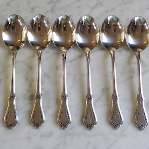 Northland Stainless Korea Evening Star 7 inch Set of 6 Table Soup Spoons