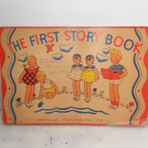 Antique 1920s The First Story Book Whitman Publishing Co
