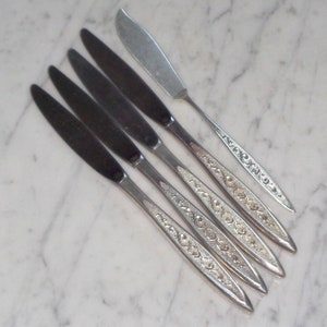 Esperanto 1847 Rogers Bros IS Silver Plate Dinner Knives & Master Butter Knife