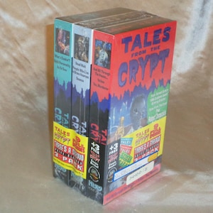 FACTORY SEALED Tales From The Crypt VHS Three&#39;s A Shroud Price Slasher 3 Pack