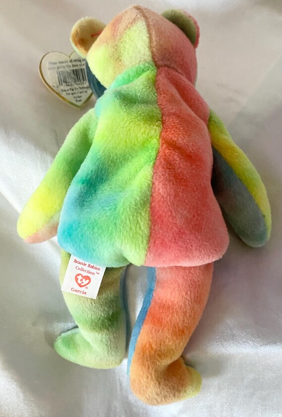 Ty Beanie Baby Garcia Style 4051 8-1-95, 1993 Butt Tag Error PVC
