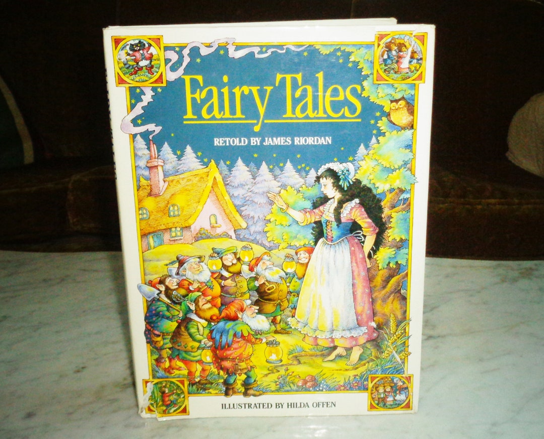 1990 Fairy Tales Hard Cover Cathay Book W DJ Illustrated by Hilda