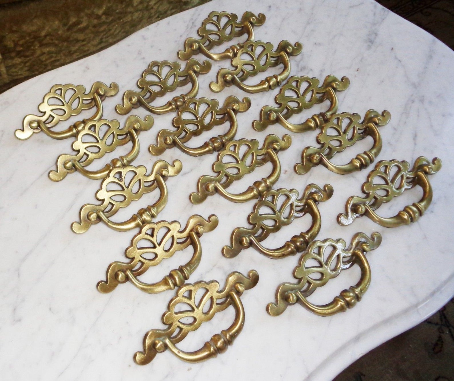 P20612 Chippendale Batwing Ornate Drawer Pulls 3 inch Screw Etsy