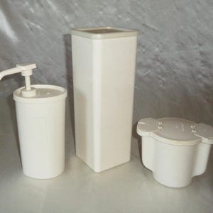 Vintage Tupperware Mandel Zucker, Käse Uhr Halter & Süßer Retter
