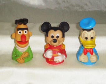 ディズニー ミッキーマウス ドナルドダック PVC フィギュア 指人形