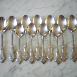 Rogers Stainless Brentwood Stanley Roberts 7 Table Soup Spoons & 4 Teaspoons