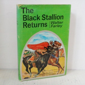 The Black Stallion Kehrt 1945 EHRH C Buch w DJ von Walter Farley gedruckt vonrandom House, Rückennummeriert F-2