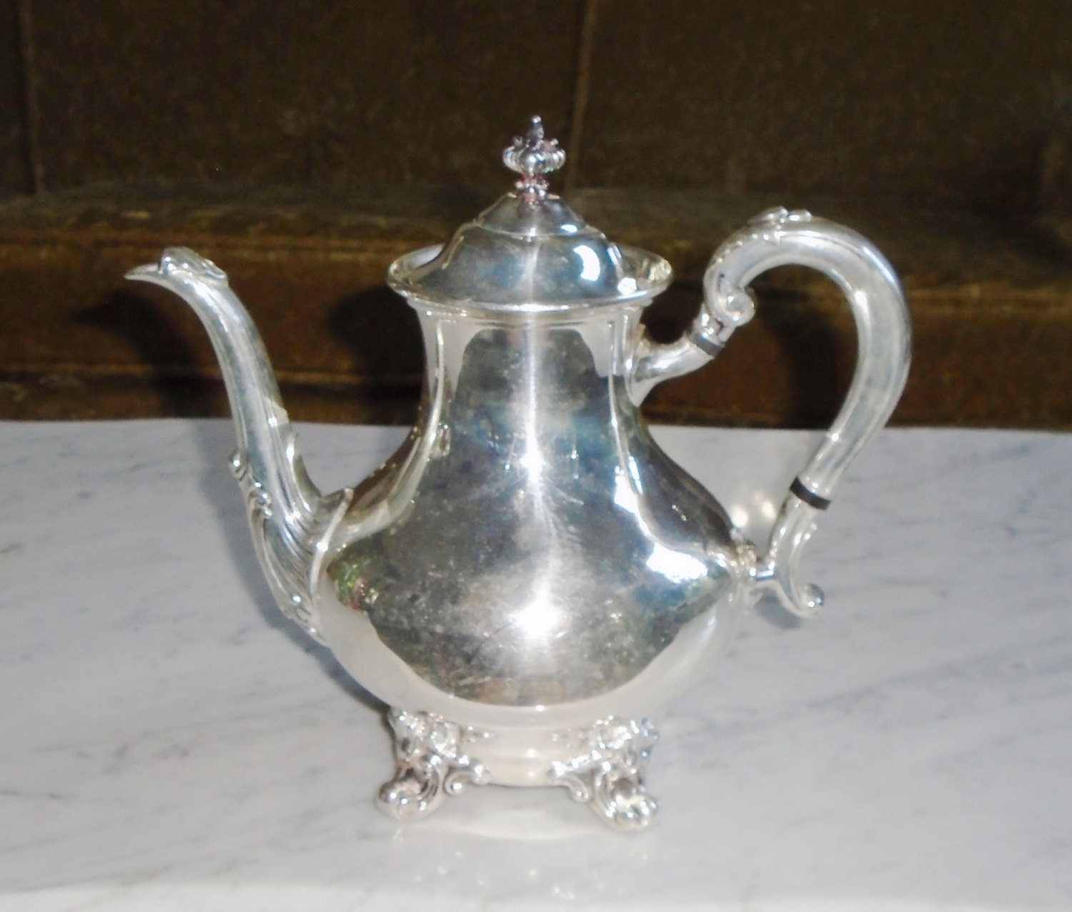 Reed & Barton 5600 Regent Silver Plate Coffee Tea Pot Vintage Etsy