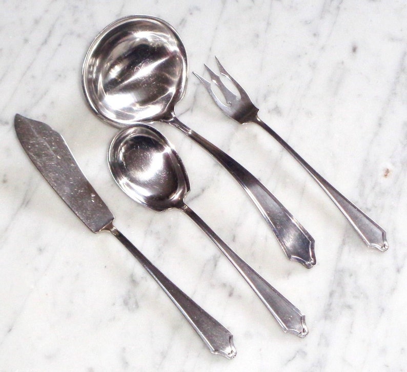 International Minuet Sterling Tablespoon Serving Spoon