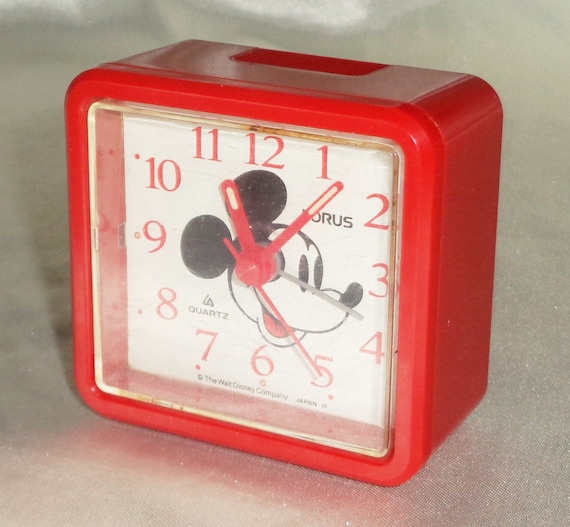 Mickey Mouse Lorus Quartz Walt Disney Japan Clock LFD951, Vintage