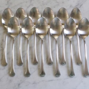 Astley Zwilling JA Henkels No Stain Inox International Stainless 7 1/4 inch Set of 12 Table Soup Spoons